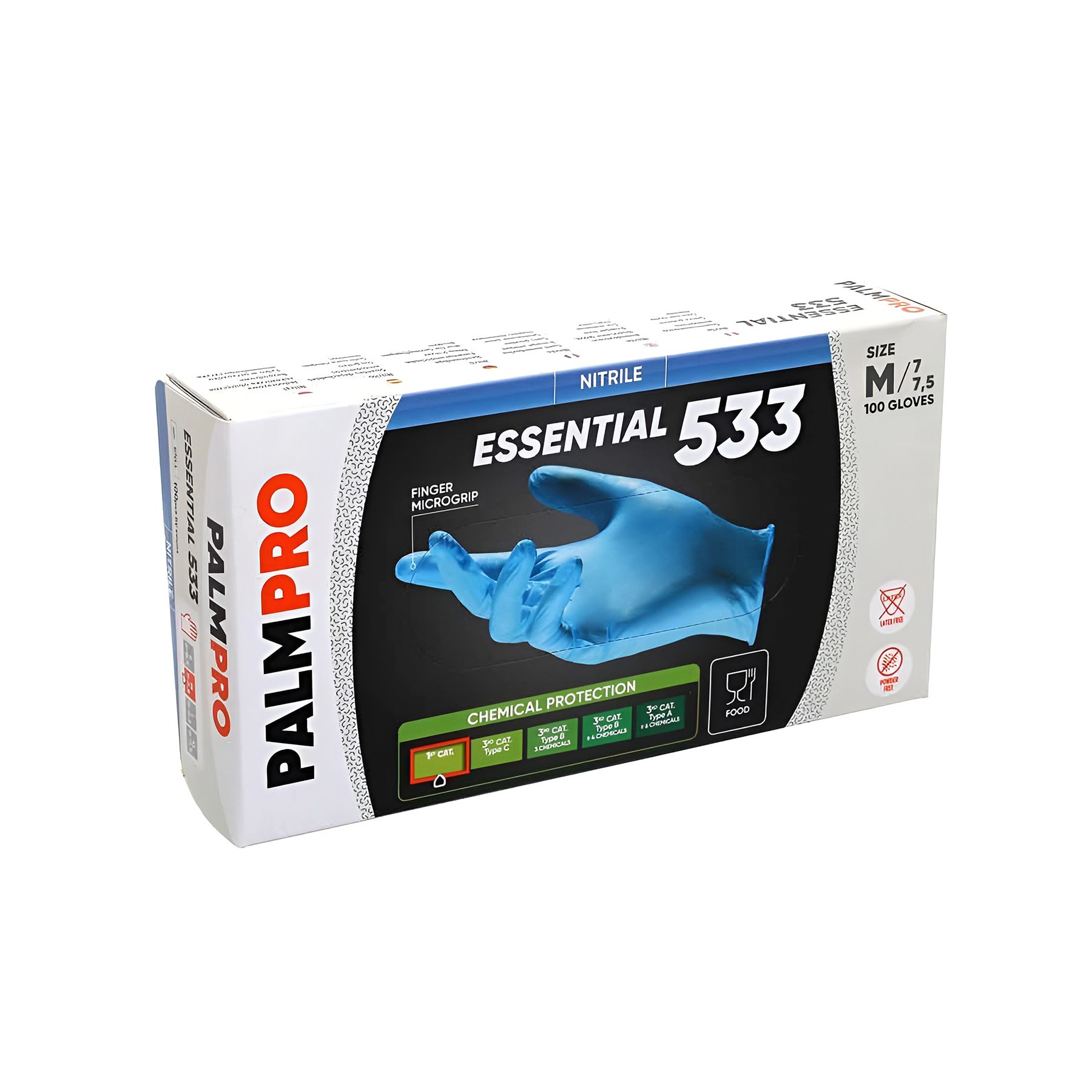 Guanto Nitrile Palmpro Essential 533 - Box 100 Pezzi Guanto Nitrile Palmpro Essential 533 Box 100 Pezzi