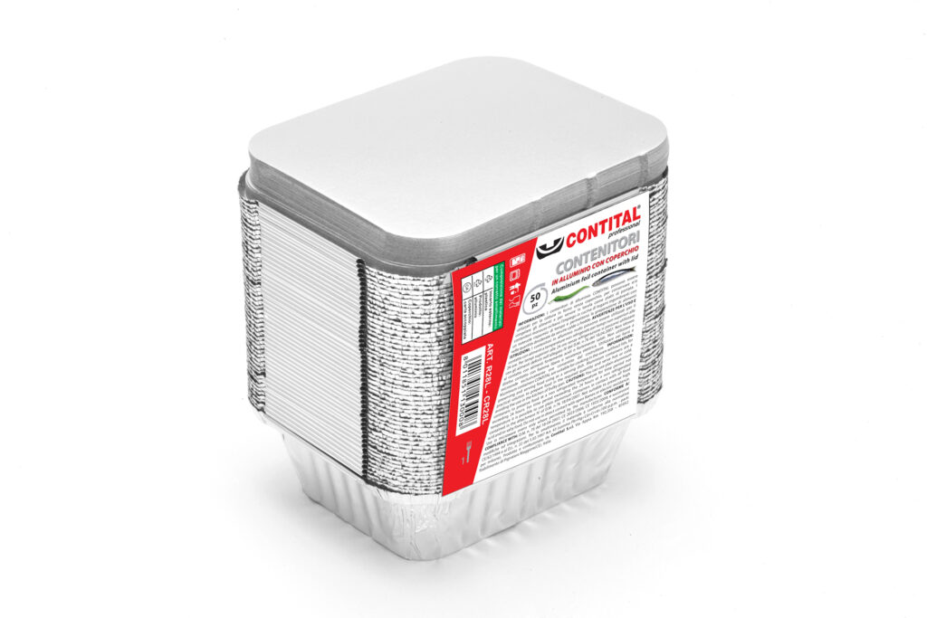 CONTITAL Contenitori in Alluminio R28L con coperchio