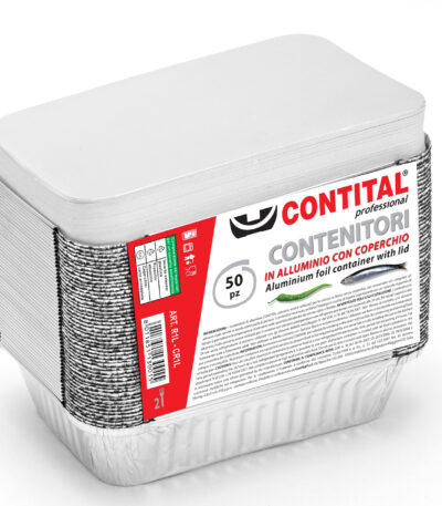 CONTITAL R1L Vaschette Alluminio con Coperchio