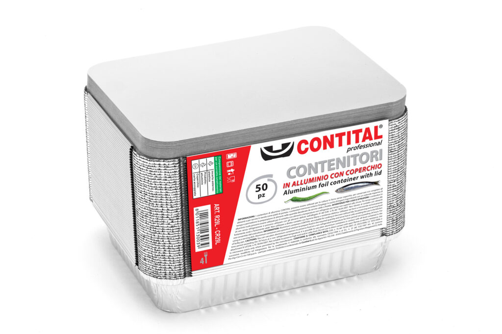CONTITAL R29L Vaschette Alluminio con Coperchio