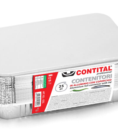 CONTITAL R2L Vaschette Alluminio con Coperchio