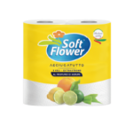L'Asciugatutto Soft Flower 2 rotoli da 200 strappi al limone