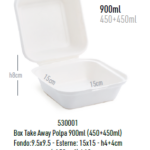 Il Brenta Box Hamburger 530001 da 450+450 ml