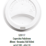 Il Coperchio Brenta per bicchiere CC250 Ø80 mm confezione da 100 pezzi