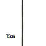 Gli Spiedi Fiocco Black Brenta da 15 cm confezione da 100 pezzi