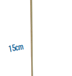 Gli Spiedi Fiocco Natural Brenta da 15 cm confezione da 100 pezzi