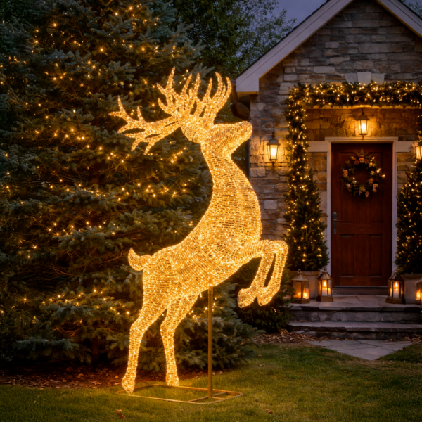 RENNA GIGANTE LED ROSE GOLD H270CM