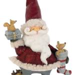 BABBO NATALE CON ANIMALETTI